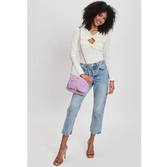 Moda Luxe annalise crossbody bag purse purple gold - Picture 3 of 9